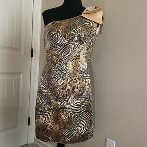 Sparkly animal print Party Dress